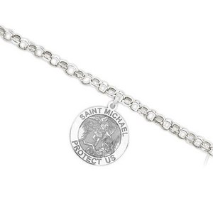 Saint Michael Religious Anklet    EXCLUSIVE 