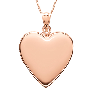 Rose Gold Plated Classic Heart Photo Locket
