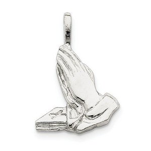 Sterling Silver Praying Hands Charm