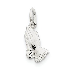 Sterling Silver Praying Hands Charm