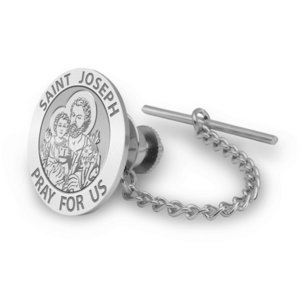 Saint Joseph Religious Tie Tack   EXCLUSIVE 