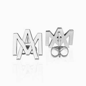 Monogram Overlapping Initial Earrings