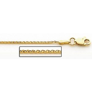 14K Yellow Gold 1 0mm Classic Wheat Chain