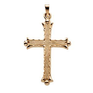 14K Yellow Gold CROSS PENDANT