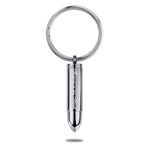 Bullet Shaped  Forever in My Heart  Cremation and Ash Vessel Keychain