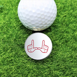 University of Utah Hand W Golf Ball Marker