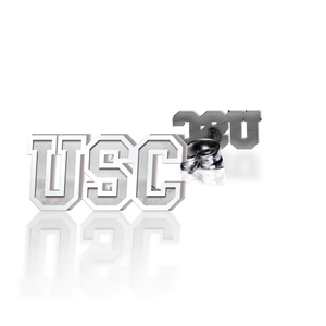 Pair Of USC Block Earrings