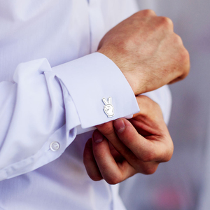 Pair of USC Fight On Fingers Cufflinks