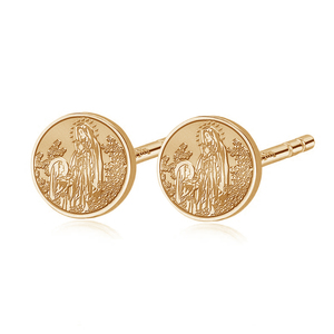 Pair of Saint Bernadette Stud Earrings