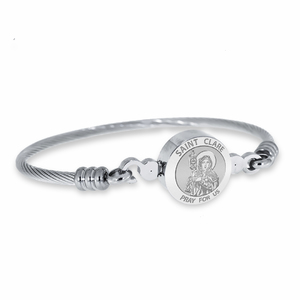 Stainless Steel Saint Clare Bangle Bracelet