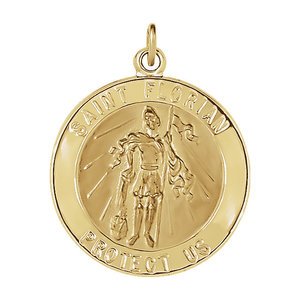 Saint Florian Religious Medal