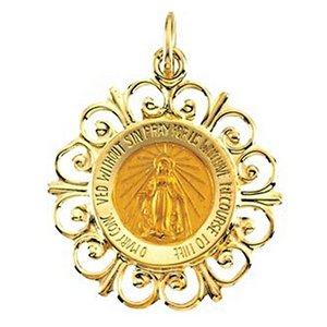 14K Gold Miraculous Medal