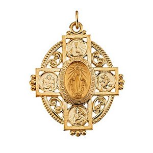 14K Gold Miraculous Medal