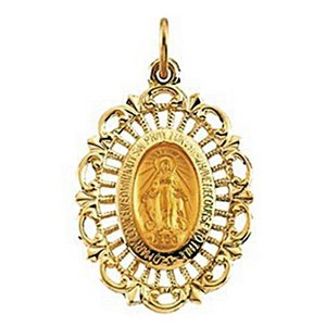 14K Gold Miraculous Medal