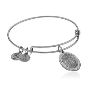 Expandable Bracelet W  Oval Miraculous Medal