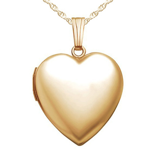 14k Gold Filled Heart Photo Locket