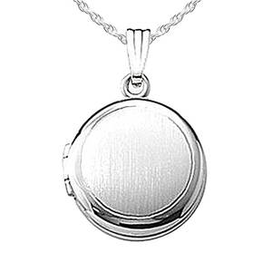 Sterling Silver Round Photo Locket