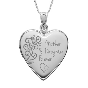 Mother   Daughter  Or Son Forever Heart Photo Locket