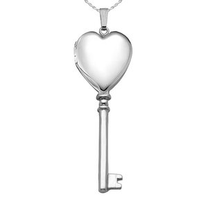 Classic Key Heart Photo Locket