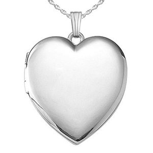 Sterling Silver Heart Four Photo Locket