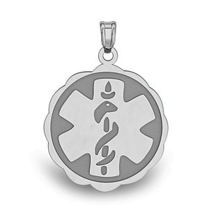 Stainless Steel Medical ID Pendant