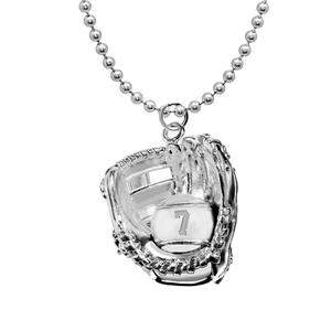 Personalized Baseball Glove Pendant