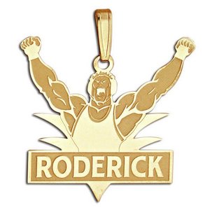 Custom Wrestling Charm or  Pendant w  Name