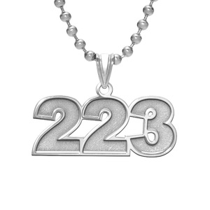 Number Charm or  Pendant with 3 Digits