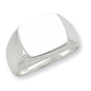 Sterling Silver Men s Square Signet Ring