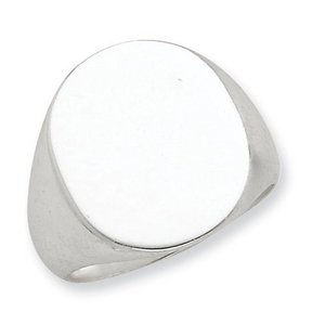 Sterling Silver Men s Oval Signet Ring