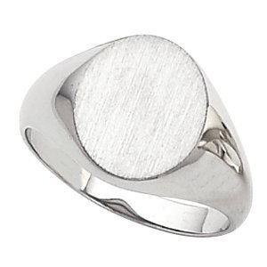 Men s Round Hollow Signet Ring