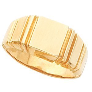 14K Gold Men s Square Signet Ring