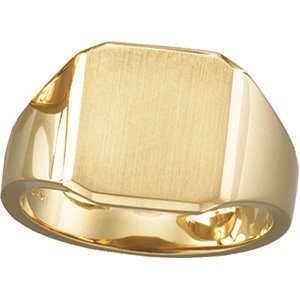 14K Gold Men s Square Signet Ring