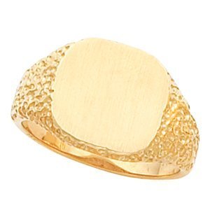 14K Gold Men s Square Signet Ring