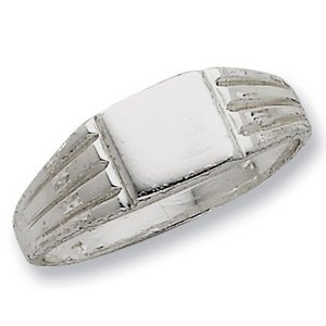 Sterling Silver Women s Square Signet Ring