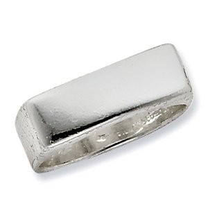 Sterling Silver Women s Rectangle Signet Ring