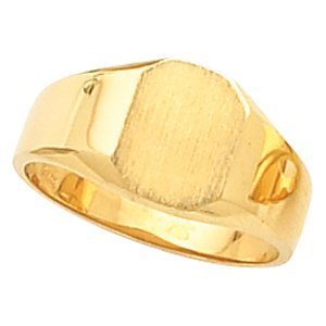 14K Gold Women s Octagon Signet Ring