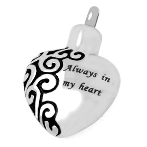 Stainless Steel Always In My Heart Cremation   Ash Holder