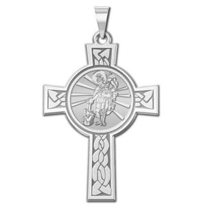 Saint Florian Cross Religious Medal   EXCLUSIVE 