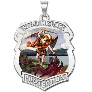 Saint Michael Color Badge  EXCLUSIVE 