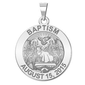 Personalized Baptism Religious Medal  EXCLUSIVE 