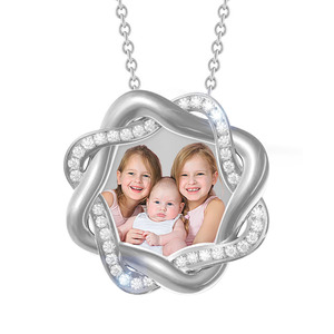 Braided Vine Photo Pendant