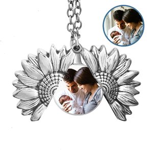 Exclusive Sunflower Photo Locket   Chain