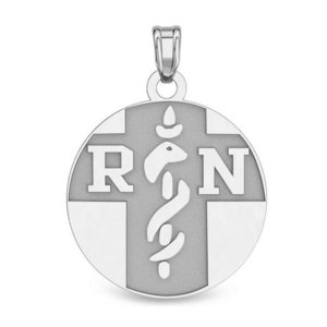 Sterling Silver RN Pendant