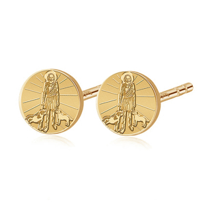 Pair of Saint Lazarus Stud Earrings