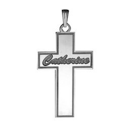 Personalized Cross with  Script Name  Etched