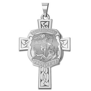 Saint Michael Religious Police Badge Cross  Medal   EXCLUSIVE 