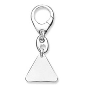 Engravable Sterling Silver Keychain