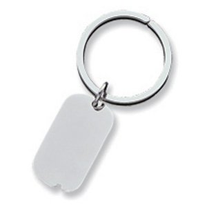 Engravable Sterling Silver Keychain