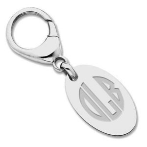 Engravable Sterling Silver Keychain